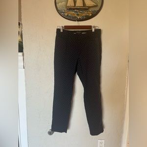 Banana Republic Sloan Curvy Fit Navy and White Trouser Pants